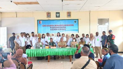 Ikuti Loka Karya Mini Lintas Sektoral, Satgas Yonif 726/Tml Peduli Perkembangan Kesehatan Masyarakat