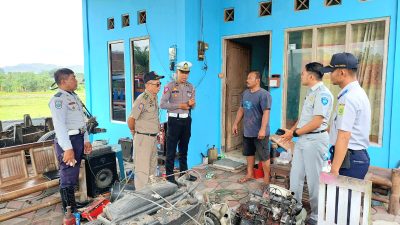 Satlantas Polres Bantul bersama Instansi Terkait Lakukan Sosialisasi Bahaya Kereta Kelinci