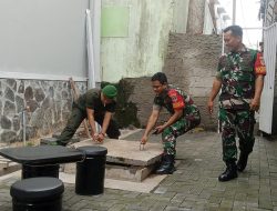 Pastikan Kualitas Air Bersih Terjaga Di Makoramil, Anggota Koramil 08/Pml Rutin Kontrol Dan Rawat Instalasinya