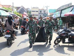Kodim 0734 Kota Yogyakarta Gotong Royong Bersihkan Pasar Kranggan