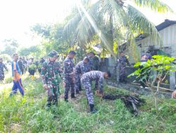Lanal Bintan Bersama Satuan TNI, Polri, Pemerintah, Serta Masyarakat Bergotong Royong Laksanakan Kerja Bakti