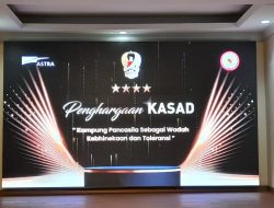 Kodim 0502/JU Gelar Nobar Kasad Award Kampung Pancasila Bersama Warga