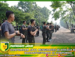 Danpomdam Jaya/Jayakarta Kolonel Cpm Irsyad Hamdie Bey Anwar , Hadiri Acara Olahraga Bersama di Yonpomad Puspomad, Jonggol