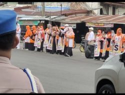 Polres Muara Enim Melaksanakan Pengamanan Kampanye di Tugu Pahlawan
