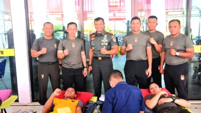 Peringati Hari Juang TNI AD Ke-78, Brigjen TNI Zainul Bahar Turut Donorkan Darahnya