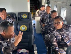 Danlantamal I Dampingi Pangkoarmada I Patroli Udara Dalam Rangka Kunjungan Kerja Ke Lanal Jajaran Lantamal I Pantai Timur Aceh