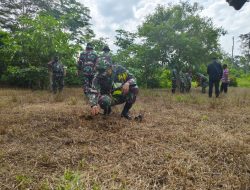 Kodim 1710/Mimika Bersama Masyarakat Kampung Mandiri Jaya Lakukan Penanaman Pohon Dalam Menyambut Hari Juang TNI AD