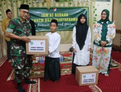 Jumat Berkah Rutin,Korem 052/Wkr,Santuni Yayasan Islam Al Aqsha