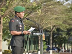 Danrindam Jaya Kolonel Inf Suwondo, S.I.P.,M.Han Bertindak Sebagai Irup Dalam Pelaksanaan Upacara Hari Juang TNI AD TA 2023
