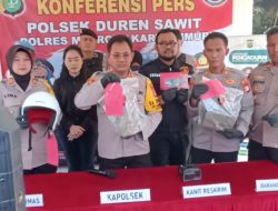 Unit Reskrim Polsek Duren Sawit, Amankan Pelempar Pengendara dengan Batu di Jalan Kalimalang