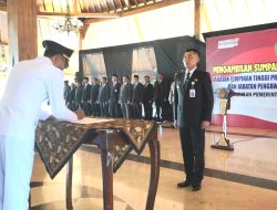 Bupati Sunaryanta Lantik Sejumlah Pejabat Tinggi Pratama Dilingkup Pemkab Gunungkidul