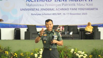 Danrem 072/Pamungkas Berikan Materi Wasbang pada Mahasiswa Unjaya