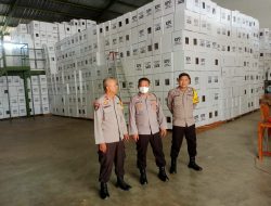 Polres Muara Enim Tingkatkan Pengamanan Gudang Logistik KPU Muara Enim