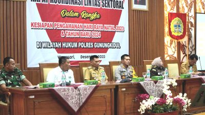 Pemkab Gunungkidul Gelar Rapat Lintas Sektoral Sambut Nataru 2023/2024