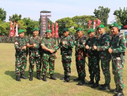 Danrem 051/Wkt Brigjen TNI Riyanto, S.I.P., Hadiri Upacara Penutupan Tonting Yudha Wastu Pramuka Jaya dan Hari Infanteri ke 75 Tahun 2023.