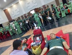 Dalam Rangka Peringati Hari Ulang Tahun ke 74, Kodam Jaya Gelar Bakti Sosial Donor Darah