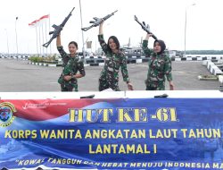 Sambut Hari Ulang Tahun Ke-61, Srikandi Laut Lantamal I Gelar Lomba Bongkar Pasang Senjata
