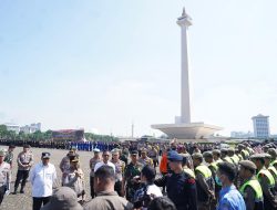 Pangdam Jaya Menghadiri Apel Gelar Pasukan Operasi Kepolisian Terpusat Lilin 2023