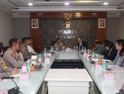 Kunjungan Tim Misi JICA – NPA Jepang ke Polres Metro Jakarta Timur dalam peninjauan proyek kerjasama JICA-Polri