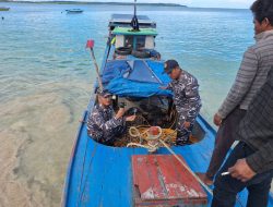 Posal Labuhan Bajau Laksanakan Patroli Penertiban Boat di Perairan Wilayah Kerja Lanal Simeulue