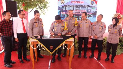 Gedung Ruang Pelayanan Khusus Polresta Sleman Diresmikan Kapolda DIY