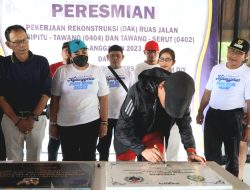 Ruas Jalan Sambipitu Tawang dan Tawang Serut Diresmikan Bupati Gunungkidul