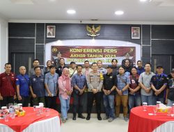 Polres Muara Enim lakukan Pres Release Akhir Tahun 2023