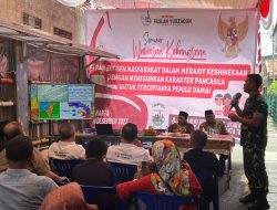 Merajut Kebersamaan Menuju Pemilu Damai, Danramil Matraman Berikan Materi Wasbang