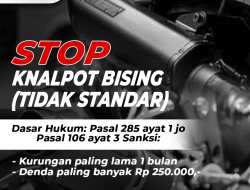 Dalam Sepekan Polres Bantul Menyita 164 Knalpot Brong