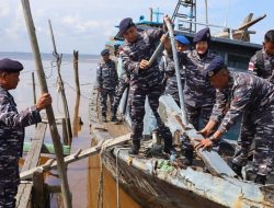 Pemusnahan dan Penghapusan Patkamla Bengkalis l-1-40 Lanal Dumai