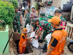 Kodim 0504/JS Karya Bakti Bersikan Saluran Air