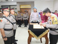 Kapolres Metro Jakarta Timur pimpin Sertijab Wakapolres dan penyerahan jabatan Kasat Reskrim serta Kapolsek Kramat Jati