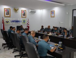 Danlantamal I Pimpin Rapat Staf Awal Tahun 2024