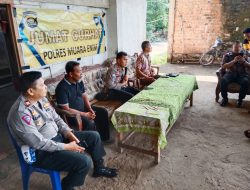 Polres Muara Enim Laksanakan “Jumat Curhat” di Desa Harapan Jaya