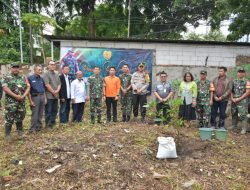 Dandim 0501/JP Mengikuti Vicon Pimpinan Pangdam Jaya Penanaman Pohon Buah dan Cabe Serentak di Wilayah Kodam Jaya