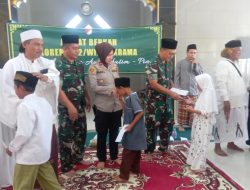 Jumat Berkah Rutin, Korem 052/Wkr Berikan Santunan Kepada Yayasan Yatim Piatu Darunnas