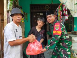 Warga Kampung Cijengkol dan Kampung Lubang buaya, Sambut Gembira Program Jumat Berkah Kodim 0509 Kabupaten Bekasi