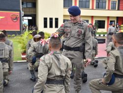 Upacara Penerimaan Bintara dan Tamtama Remaja Satbrimob Polda Kalbar