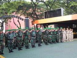 Kasrem 052/ Wkr, Pimpin Apel Kesiapsiagaan Pengamanan Pemilu.