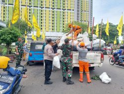 Koramil 01/Menteng Bersama Warga Binaan Melaksanakan Kerja Bakti Pembersihan Tempat Ibadah