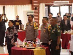 Kasrem 051/Wkt Kolonel Inf Yuri Elias Mamahi, S.I.P., mewakili Danrem 051/Wkt menghadiri acara Coffee Morning bersama Kapolda Metro Jaya di Mapolres Metro Bekasi