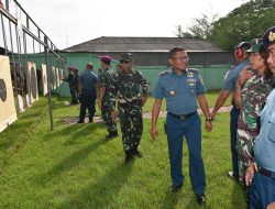 Danlantamal I Asah Kemampuan Menembak Pistol
