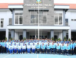 Sambut HUT Ke-53, Lanal Yogyakarta Gelar Olahraga Bersama