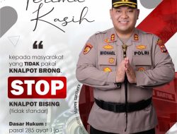 Kapolres Bantul Beri Apresiasi kepada Masyarakat yang Tidak Pakai Knalpot Brong