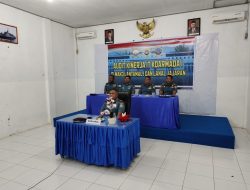 Danlanal Simeulue Hadiri Secara Vicon Taklimat Awal Wasrik IT Koarmada I Tahun 2024