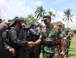 Danrem 052/Wijayakrama Menutup Latihan Terintegrasi Pengamanan Pilkada DKI T.A. 2024.
