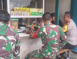 Bhabinkamtibmas dan Babinsa tingkatkan Kebersamaan Dengan Ngopi bareng Warga
