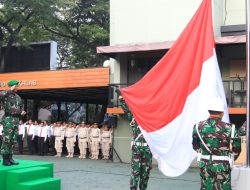 Bertindak Sebagai Inspektur Upacara,Danrem 052/Wkr Bacakan Amanat Panglima TNI.