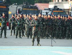 Korbrimob Polri Gelar Upacara HKN di Lapangan Mako Brimob