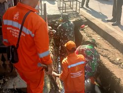 Koramil 05/Kramatjati, Karya Bakti Normalisasi Saluran Air
